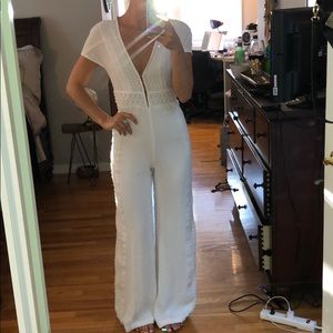 White Olivaceous Jumpsuit size small